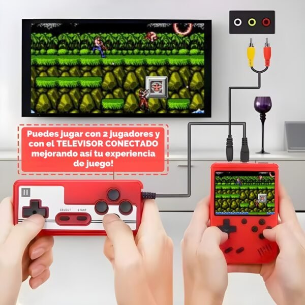 Consola Retro Portátil 500 juegos + Mando + Estuche - Imagen 7