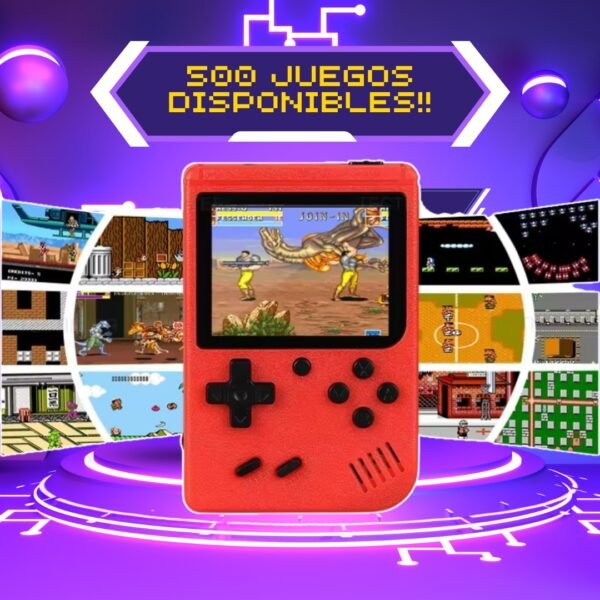 Consola Retro Portátil 500 juegos + Mando + Estuche - Imagen 4